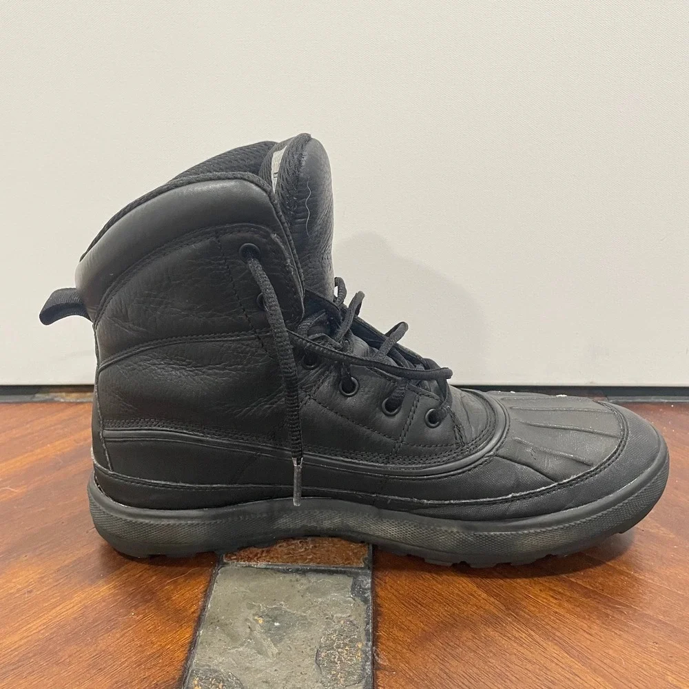 Nike Woodside II ACG Duck Boots Black Leather Mens 10.5 525393-090 Repair Needed